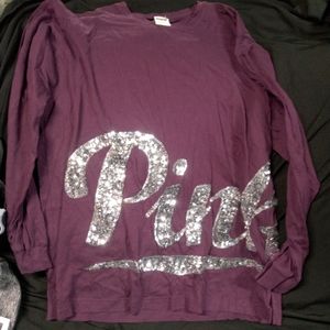 PINK LONG SLEEVE TOP SIZE M
